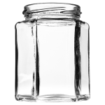 12 oz Hex jars with twist lids Carton 84